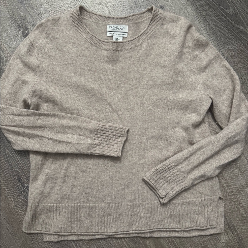 Women's Cashmere Oatmeal Crew Neck Sweater